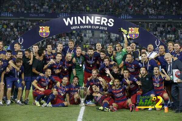 صور وفيديو : تتويج برشلونة بالسوبر الاوروبي