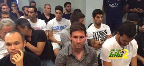 لاعبو برشلونة يطلقون صافرات الاستهجان في مؤتمر وداع بيدرو بسبب مورينيو .!