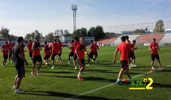 صور : أخر استعدادات اتليتكو مدريد لمواجهة اشبيلية