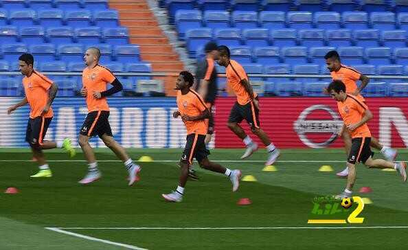 صور : تدريبات شاختار على ملعب البيرنابيو استعدادا لمواجهة ريال مدريد