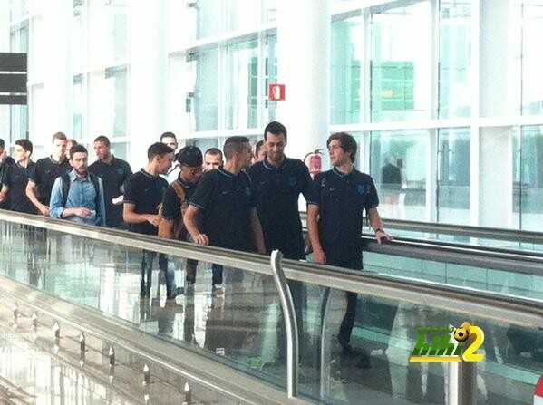 صور : برشلونة يصل إلى روما