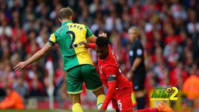 ليفربول ينهي الشوط الاول متعادلاً مع نوريتش سيتي