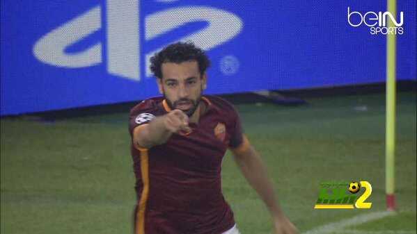 صور : لحظة تسجيل وفرحة محمد صلاح بهدفه في ليفركوزن