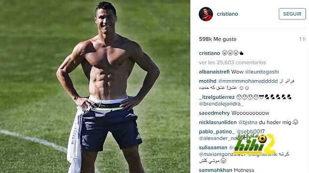 رونالدو سعيد وجاهز للكلاسيكو