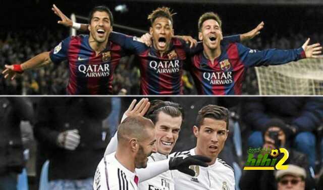 ثلاثى برشلونة وثلاثى ريال مدريد