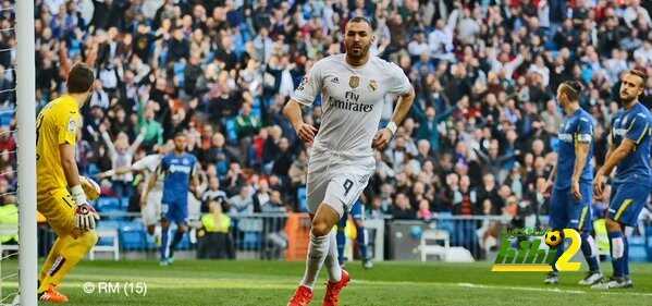ريال مدريد ينهي الشوط الاول متقدماً على خيتافي برباعية