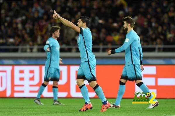 برشلونة يضع قدمه الأولى في نهائي المونديال بهدف سواريز