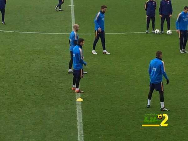 صور : برشلونة يتدرب استعداداً لمواجهة إسبانيول