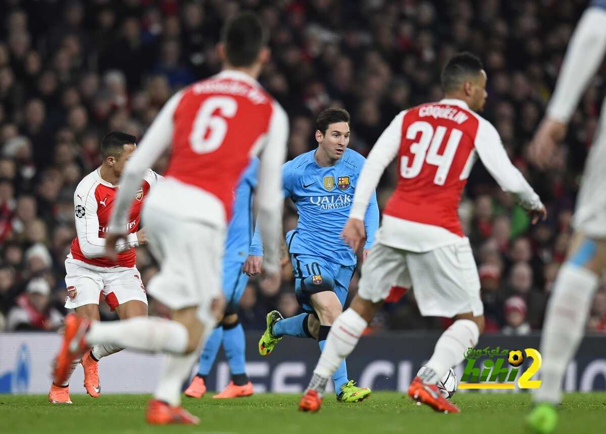 الشوط الأول بين الآرسنال وبرشلونة بلا غالب ولا مغلوب