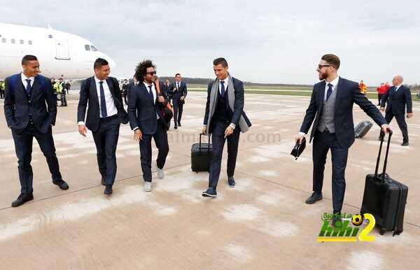 صور من وصول بعثة الريال إلى ألمانيا