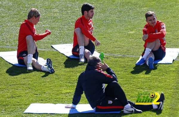 صور : اتليتكو مدريد يستعد لمواجهة إسبانيول