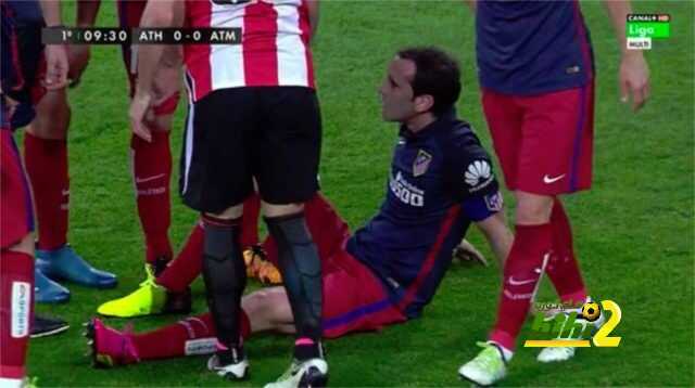أتلتيكو مدريد يتلقى ضربة موجعة بإصابة قائده