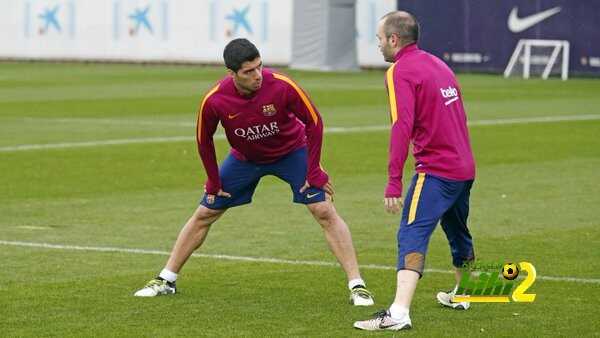 صور : برشلونة يستعد لمواجهة خيخون