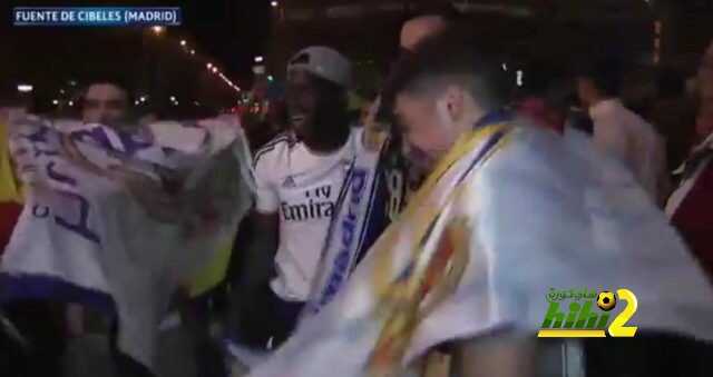مشجعو الريال يجوبون شوارع مدريد أحتفالاً بالتأهل للنهائي
