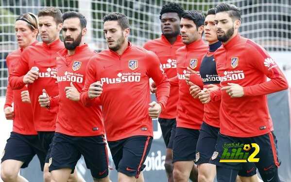 صورة من استعدادات اتليتكو مدريد لمواجهة سيلتا فيجو