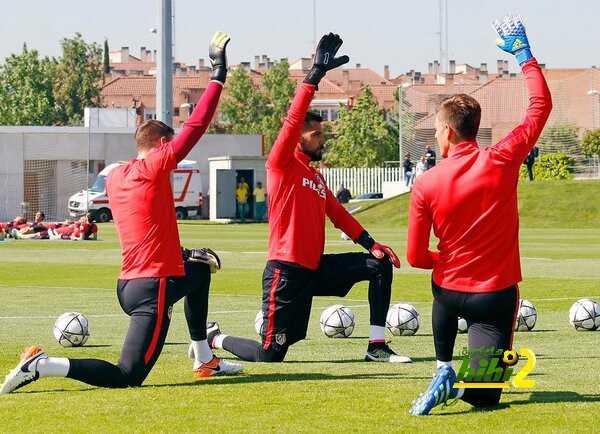 صورة من استعدادات اتليتكو مدريد لنهائي دوري الأبطال