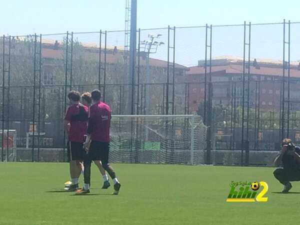 صورة من أخر استعدادات برشلونة لنهائي الكأس