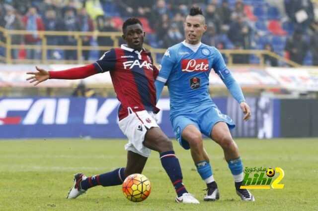 Football Soccer - Bologna v Napoli - Dall'Ara stadium, Bologna, Italy - 06/12/15Bologna's Amadou Diawara in action against Marek Hamsik of NapoliREUTERS/Giampiero Sposito