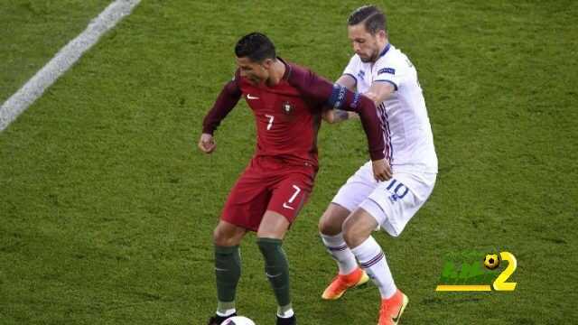 تسديدات رونالدو لم تعرف المرمى أمام ايسلندا