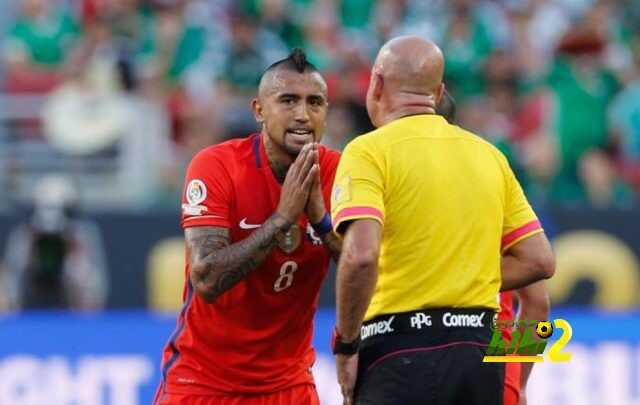 فيدال يغيب عن مواجهة كولومبيا