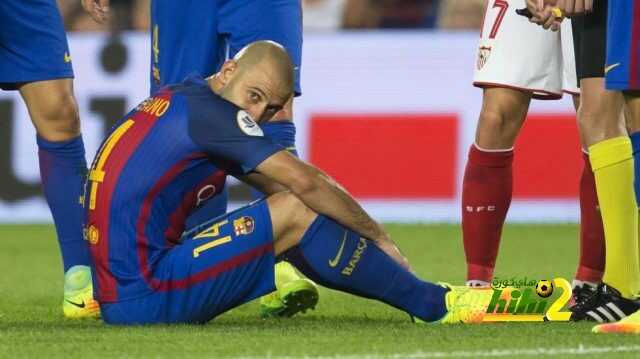 ماسكيرانو يبتعد عن برشلونة بداعي الاصابة