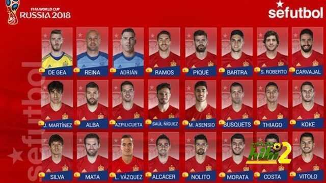 قائمة منتخب إسبانيا المستدعاة لتصفيات كأس العالم 2018