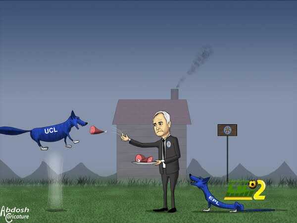 كاريكاتير هاي كورة .. رانييري يعطي إهتمامه الأكبر لدوري أبطال أوروبا هذا الموسم !