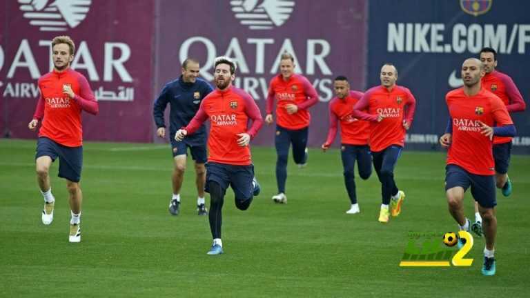 صور : أجواء رائعة في استعدادات برشلونة لمواجهة فالنسيا