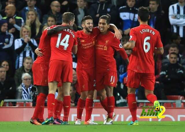 ليفربول ينهي الشوط الأول متقدما وست بروميتش بثنائية