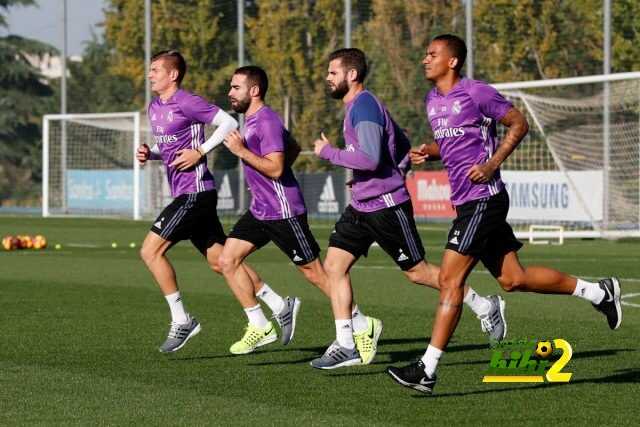 صور : استعدادات ريال مدريد لمواجهة الافيس