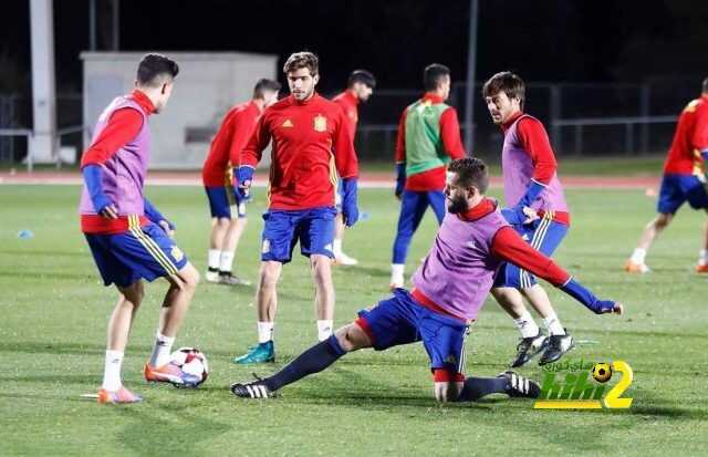 صور : منتخب اسبانيا يستعد لمواجهة مقدونيا