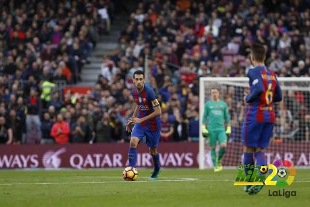 المباراة الـ400 لبوسكيتس مع برشلونة