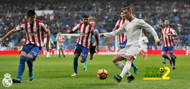 ريال مدريد ينهي الشوط الأول متقدما على سبورتينغ خيخون