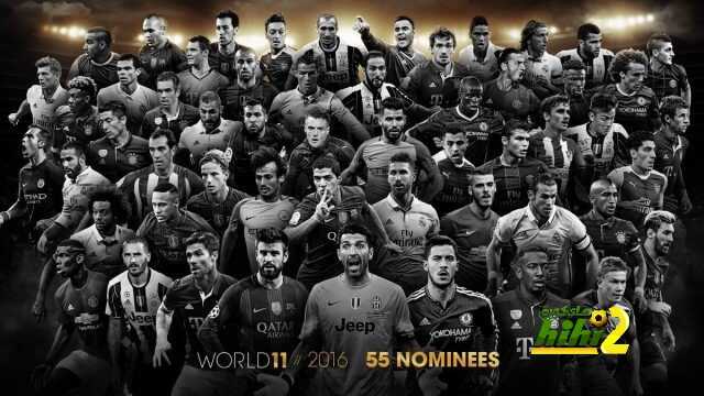 الفيفا يعلن عن قائمة المرشحين لتشكيلة العام في 2016