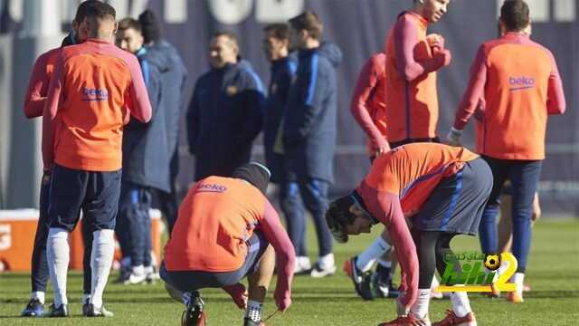 برشلونة يختتم تدريباته قبل السفر للدوحة