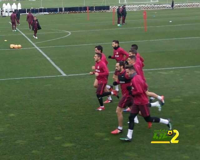 اتليتكو مدريد يواصل استعداداته لمواجهة لاس بالماس