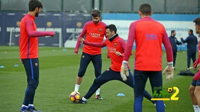 برشلونة يختتم استعداداته لمواجهة إسبانيول