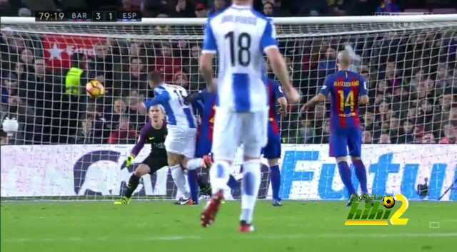برشلونة يستقبل الهدف الثاني في شباكه امام اسبانيول في الكامب نو في اخر 8 مباريات