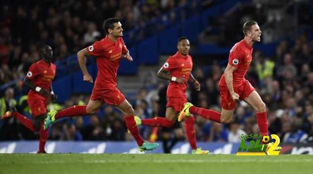 ليفربول ينهي الشوط الأول متقدما بهدفين