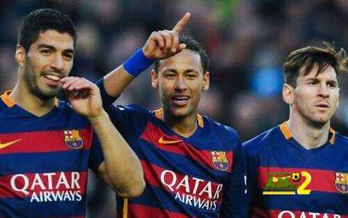 حصيلة ميسي وسواريز ونيمار في 2016 مع برشلونة