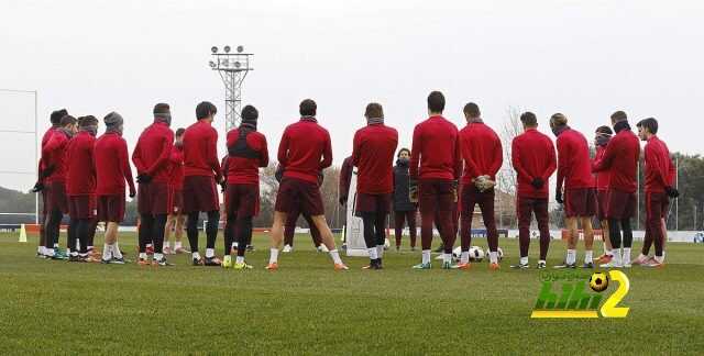 صورة من استعدادات اتليتكو مدريد لمواجهة لاس بالماس
