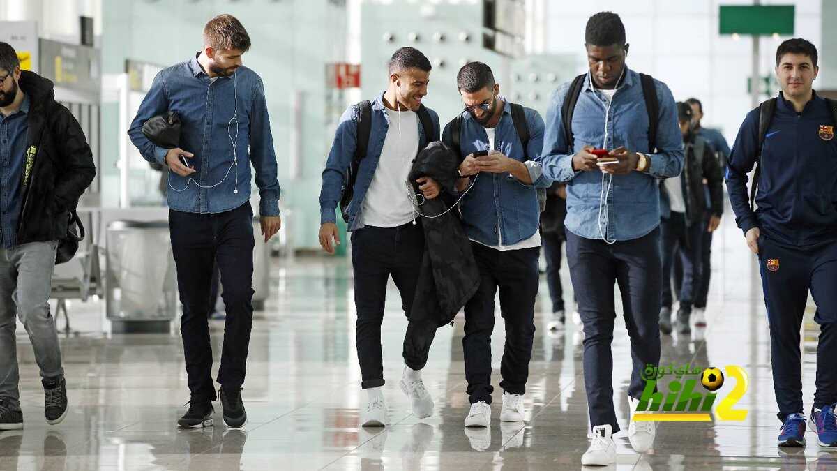 صور : نجوم برشلونة يرحلون إلى مدريد استعدادا لمواجهة أتلتيكو