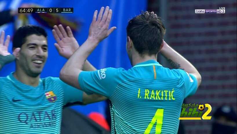 راكيتيتش يخمس النتيجة لبرشلونة