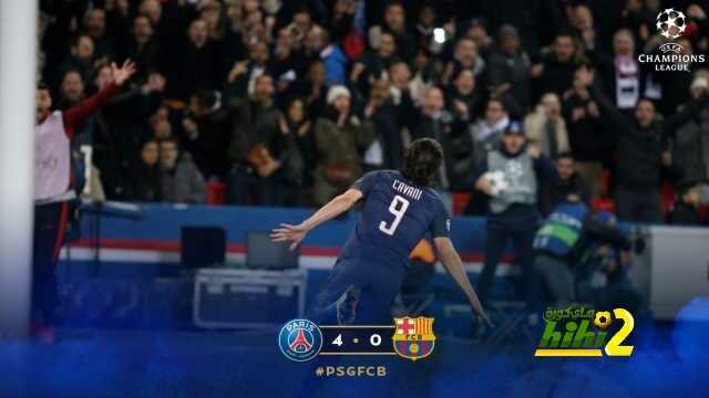 كافاني يربع النتيجة في مرمى برشلونة