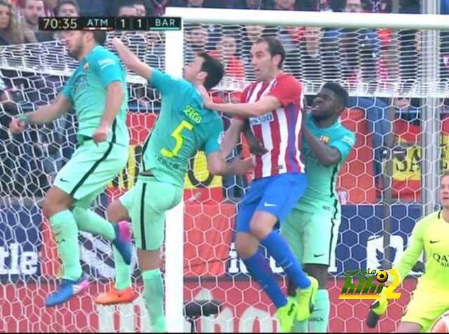 صور : خطأ واضح لبرشلونة قبيل هدف أتلتيكو