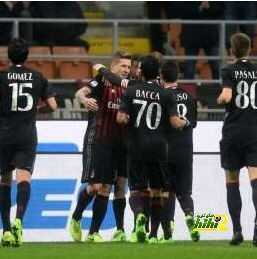 ارقام ميلان في اخر 4 مباريات بالدوري
