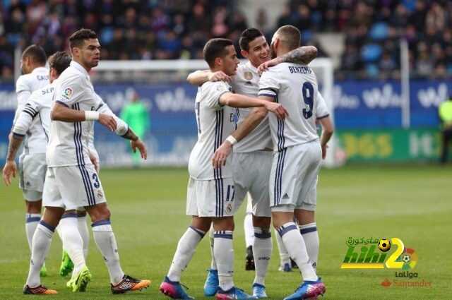 فيديو : ريال مدريد ينهي الشوط الأول متقدما بثلاثية أمام ايبار