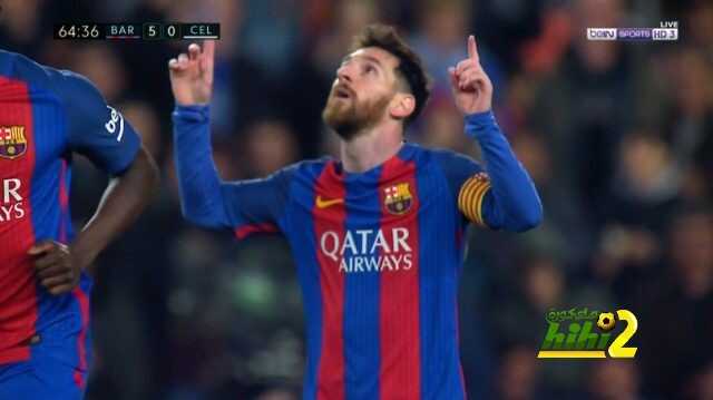 ميسي يسجل الهدف الخامس لبرشلونة