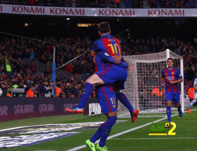 ميسي ونيمار أفضل لاعبي برشلونة في مواجهة سيلتا
