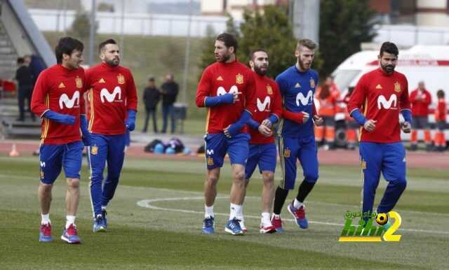 صورة : أجواء من المرح بين راموس والبا في مران اللاروخا